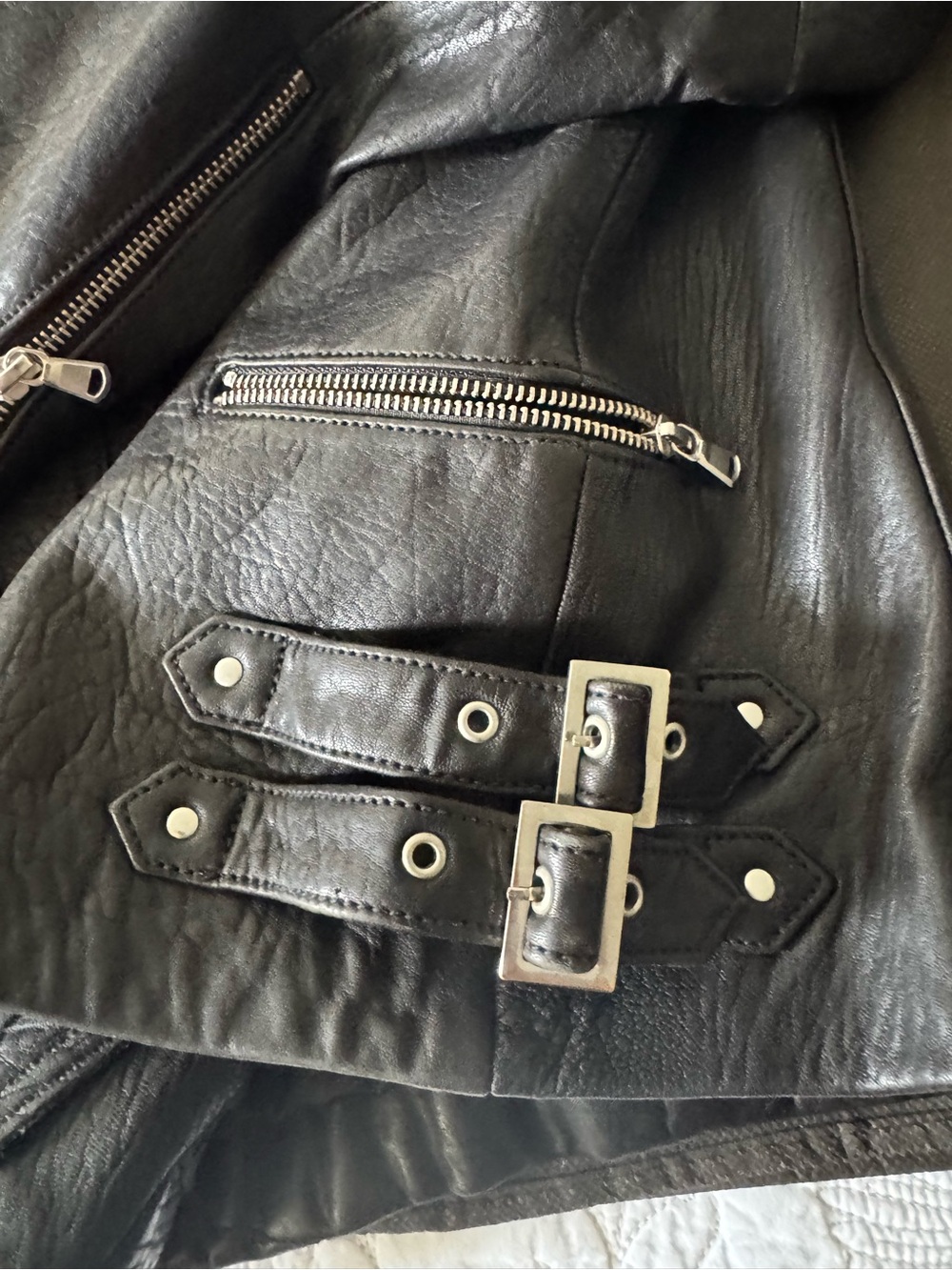 Danier Genuine Leather Moto Jacket Black | Pristine Condition | - Picture 13 of 15